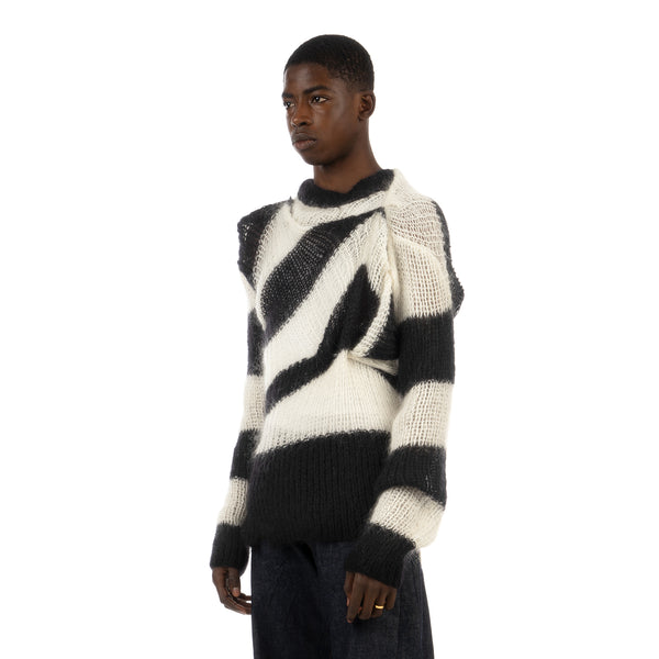 Duran Lantink for Concrete | Zebra Sweater Black / White - Concrete