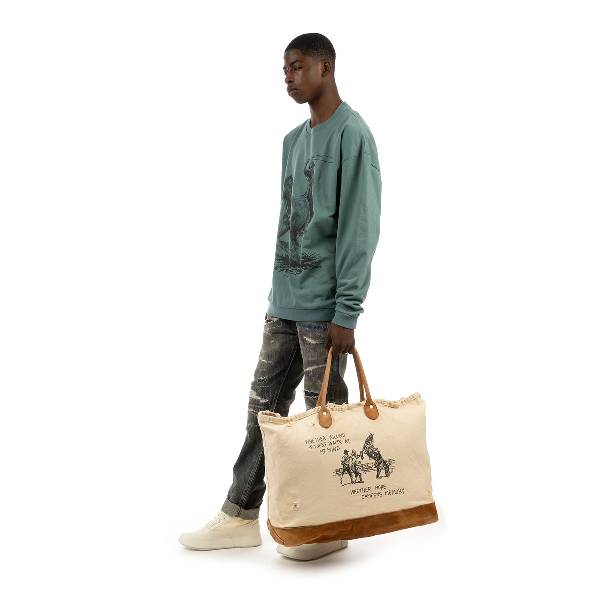 NEIGHBORHOOD | x OOTD TOTE / CCL-LUGGAGE Natural - Concrete