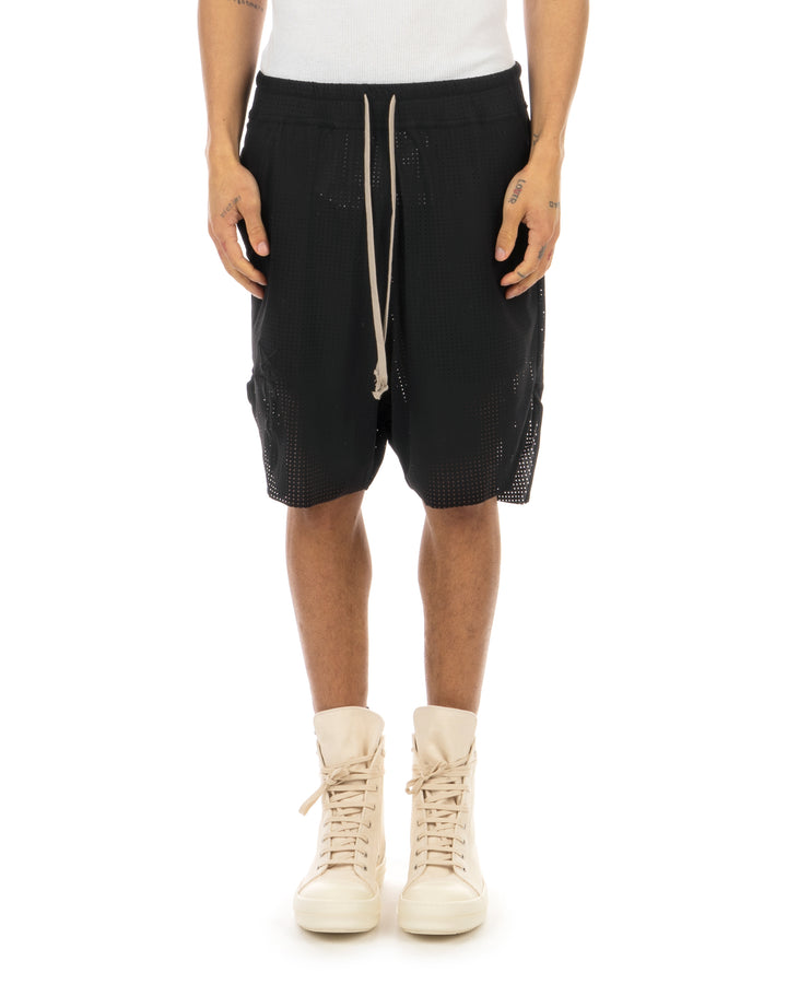 Rick Owens | x Champion Knitted Beveled Pods Shorts Black - Concrete