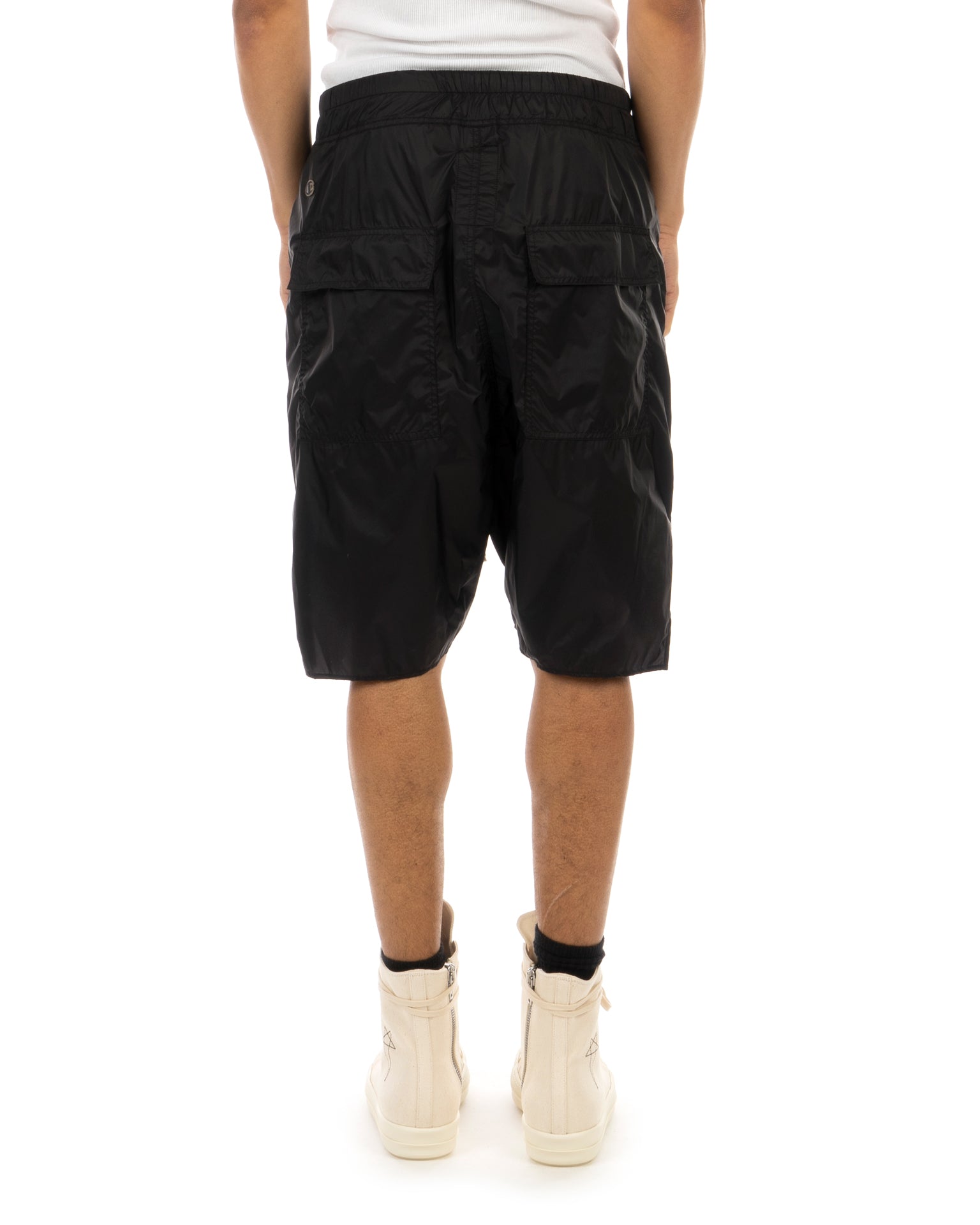 Rick Owens | x Champion Beveled Pods Shorts Black | Concrete