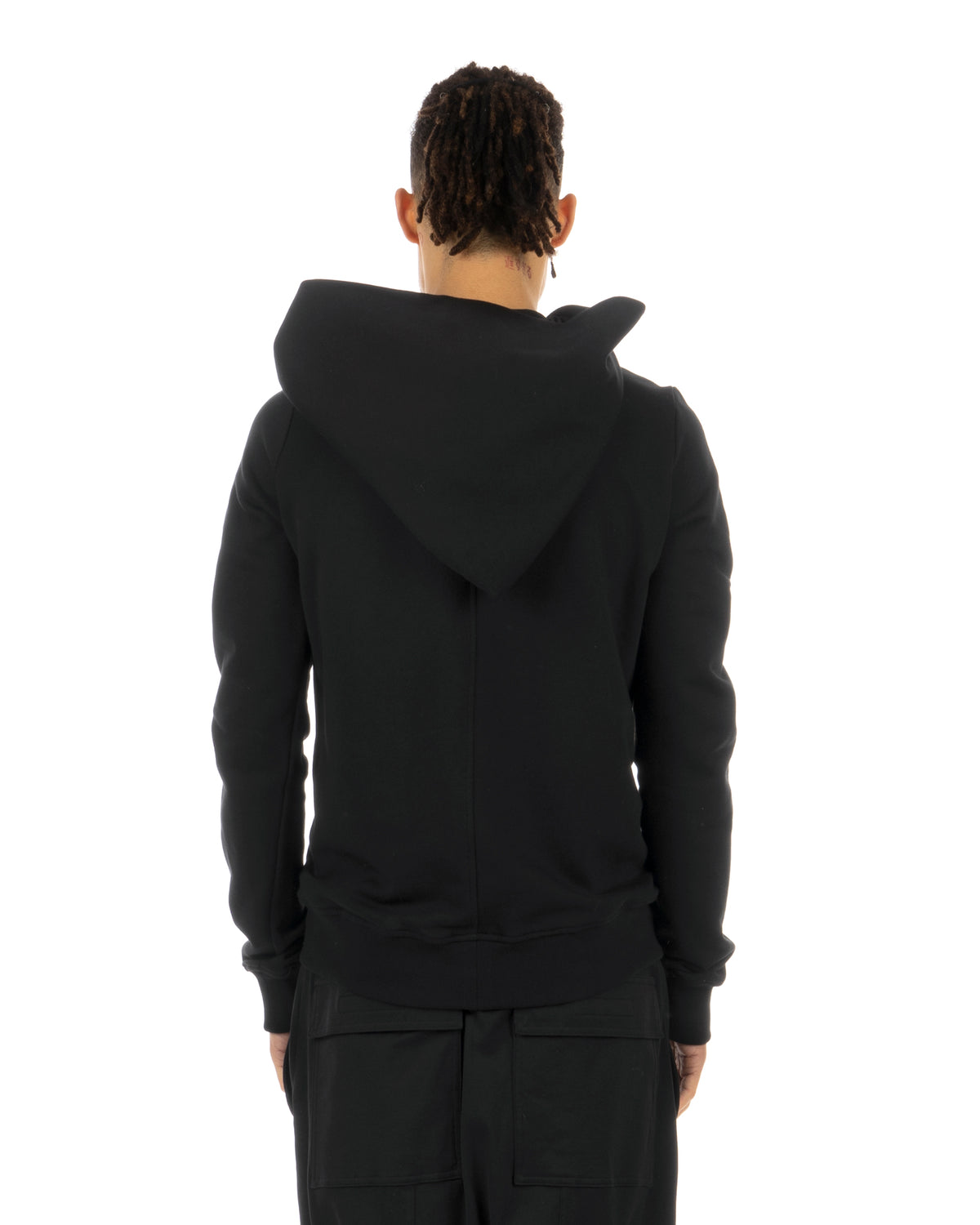 Rick Owens | x Champion Knitted Mountain Hoodie Black - Concrete