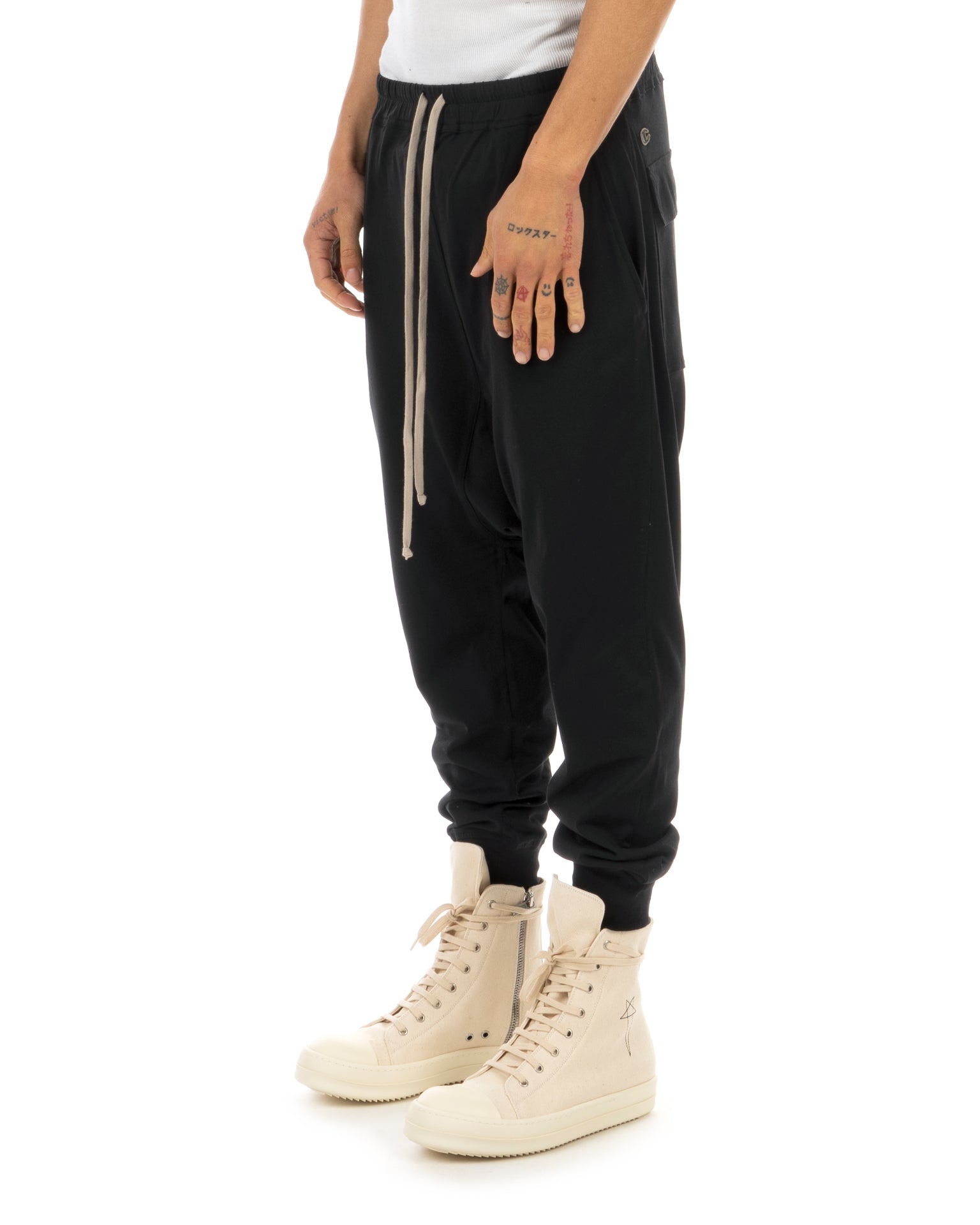 Rick Owens | x Champion Prisoner Drawstring Black | Concrete