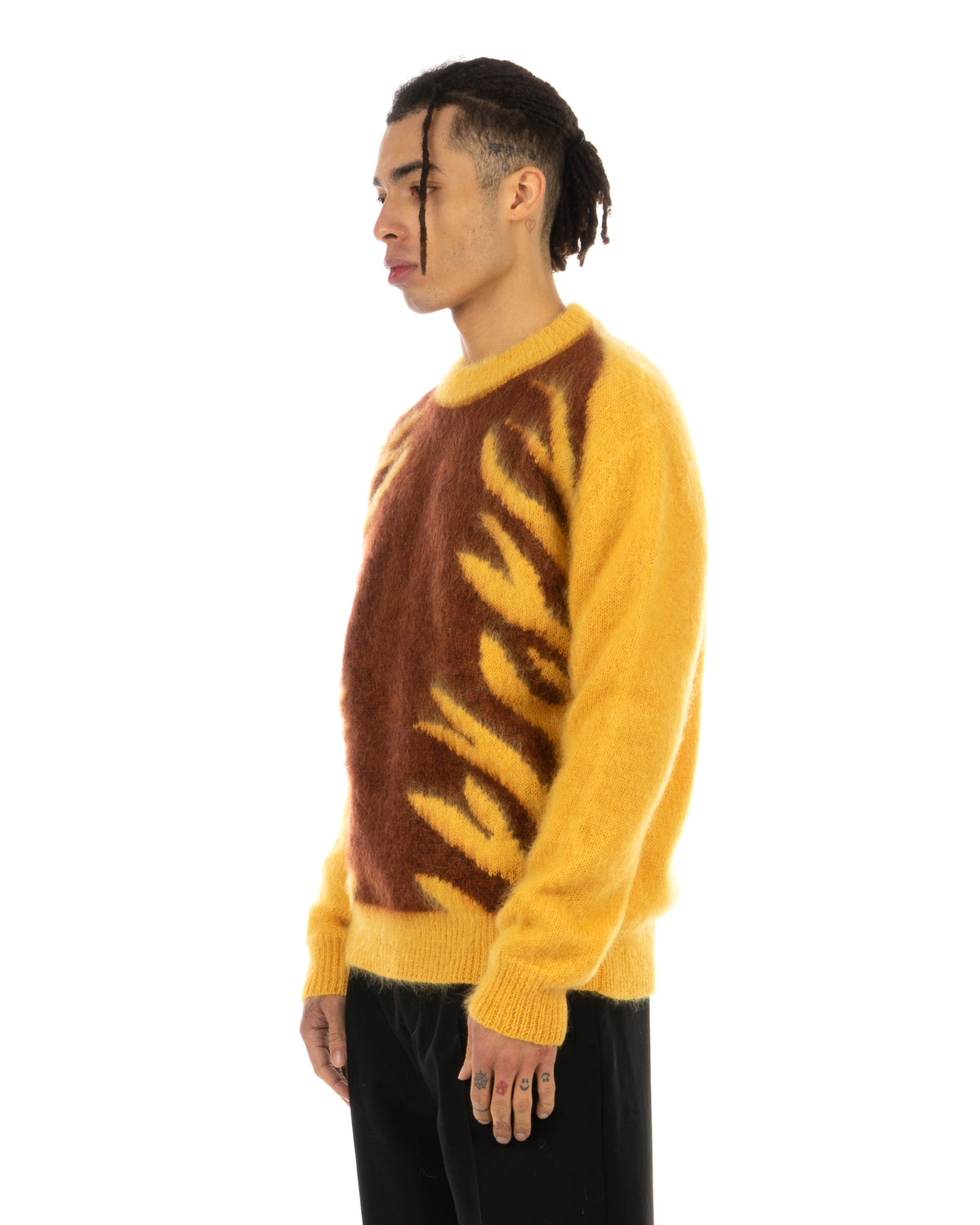 Marni |  Tiger Brushed Knit Sweater Maize - Concrete