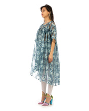 Load image into Gallery viewer, Henrik Vibskov | Lava Dress Mint Blue Flowers - Concrete