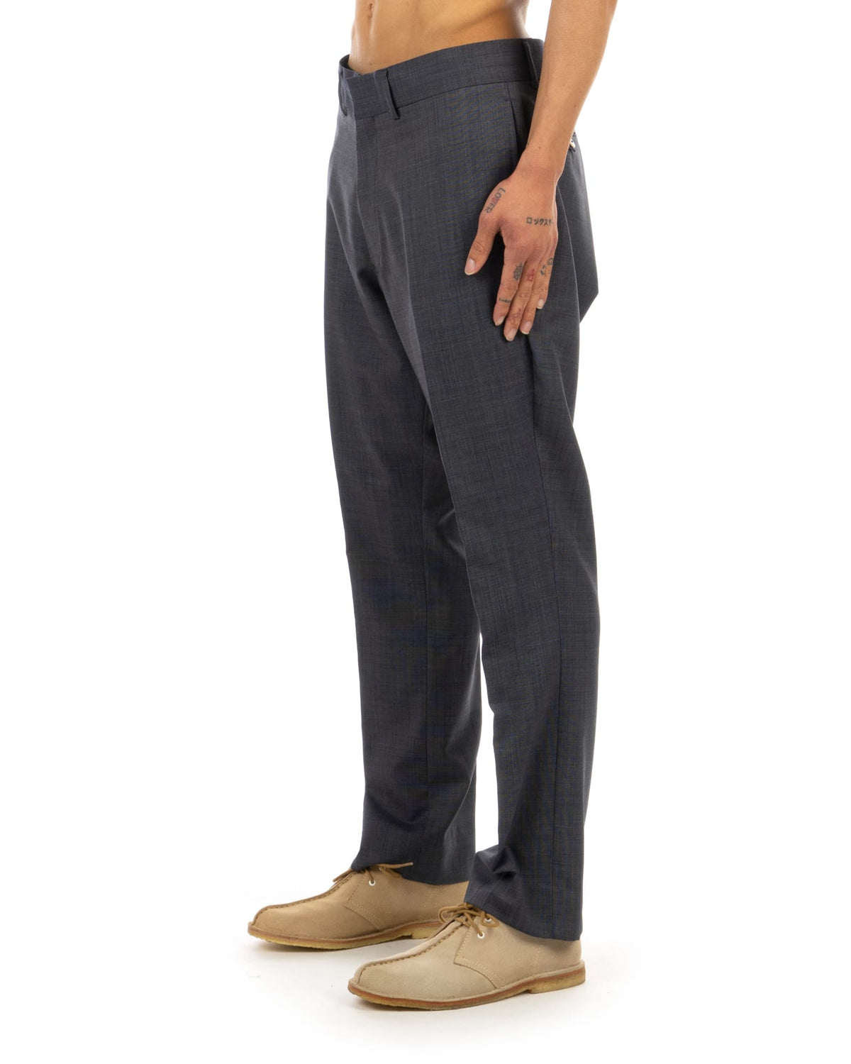 Bedwin & The Heartbreakers | 'Holly' 10/L Tropical Wool OG Fit Pants - Concrete