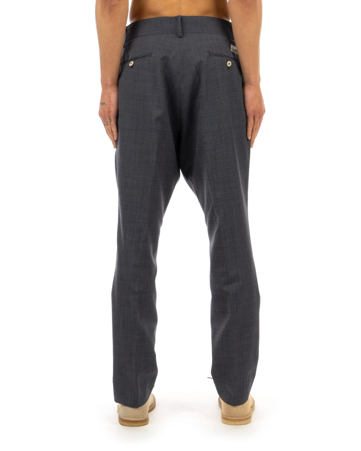 Bedwin & The Heartbreakers | 'Holly' 10/L Tropical Wool OG Fit Pants - Concrete