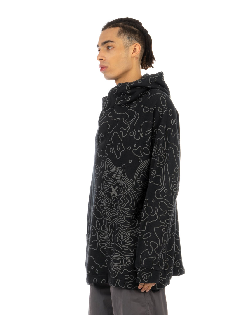 Christopher Raeburn | Hooded Reflective Sweater Black - Concrete