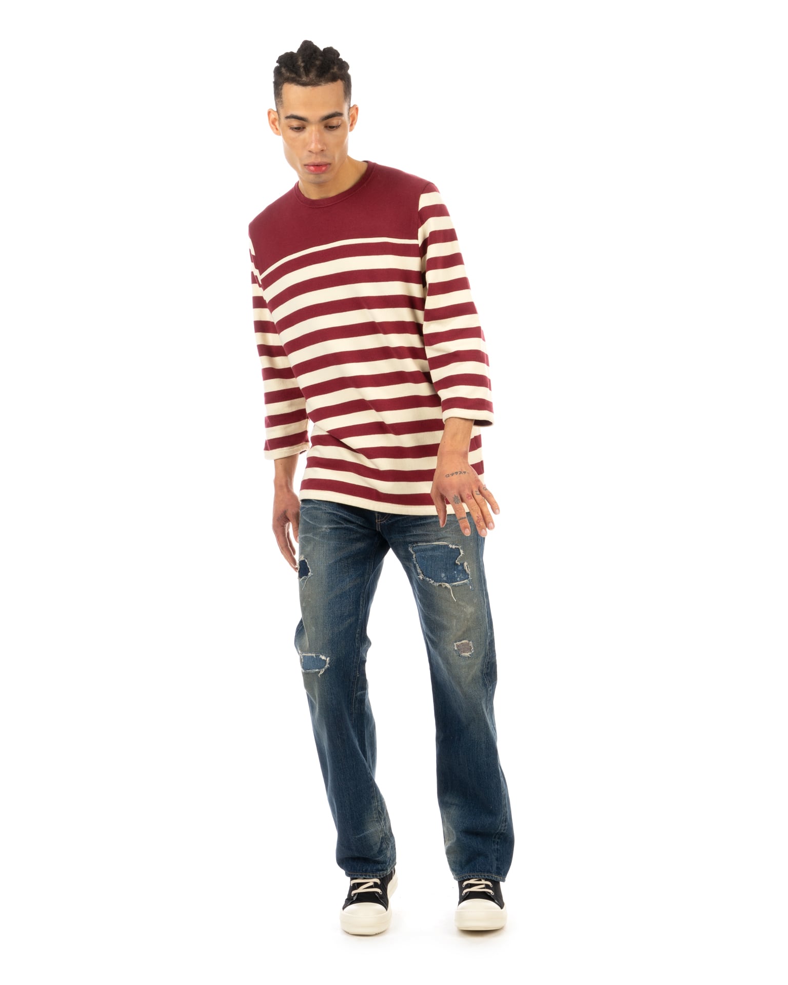 Sugar Cane | Lone Star Jeans Destroyed SC40901R | Concrete Sugar Cane | Lone Star Jeans Destroyed SC40901R | Concrete