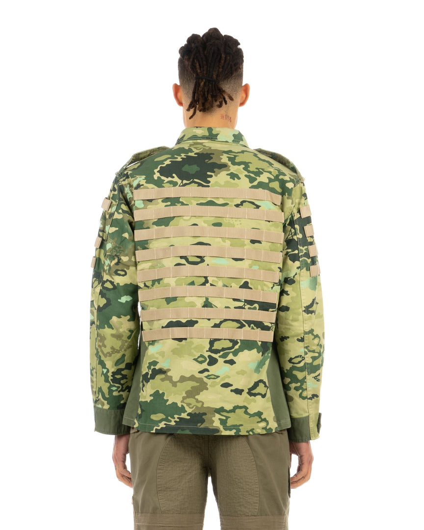 Billionaire Boys Club | Molle System Heavy Military Jacket Green - Concrete