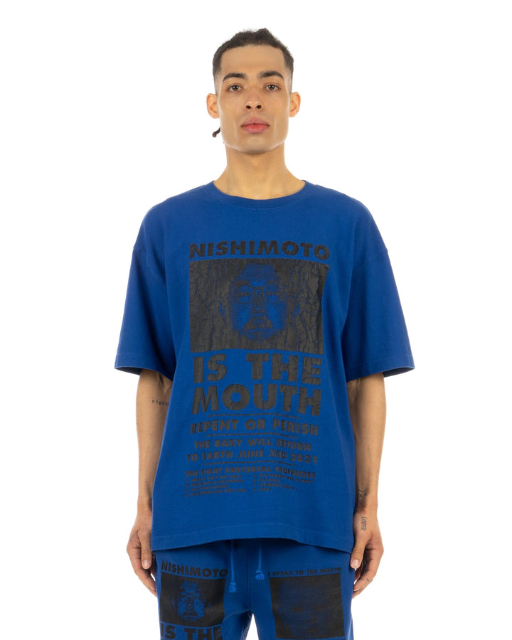 NISHIMOTO IS THE MOUTH | Classic T-Shirt Blue - Concrete