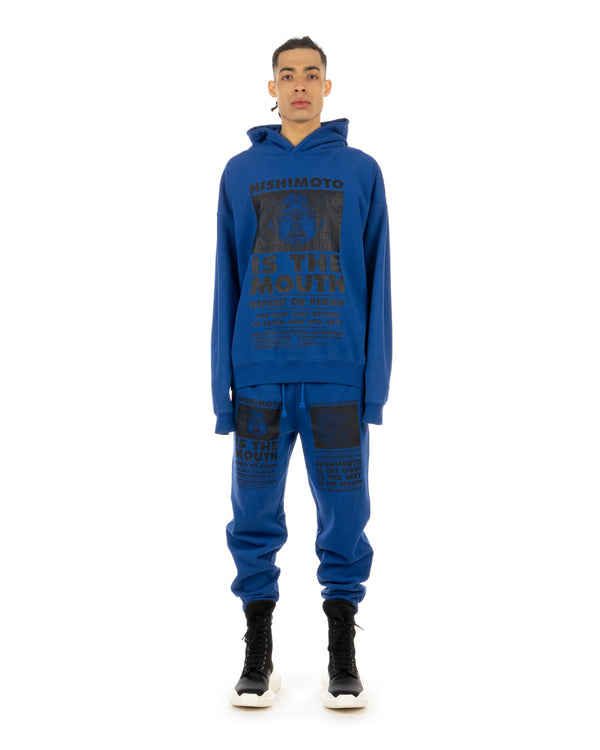 NISHIMOTO IS THE MOUTH | Classic Hoodie Blue - Concrete
