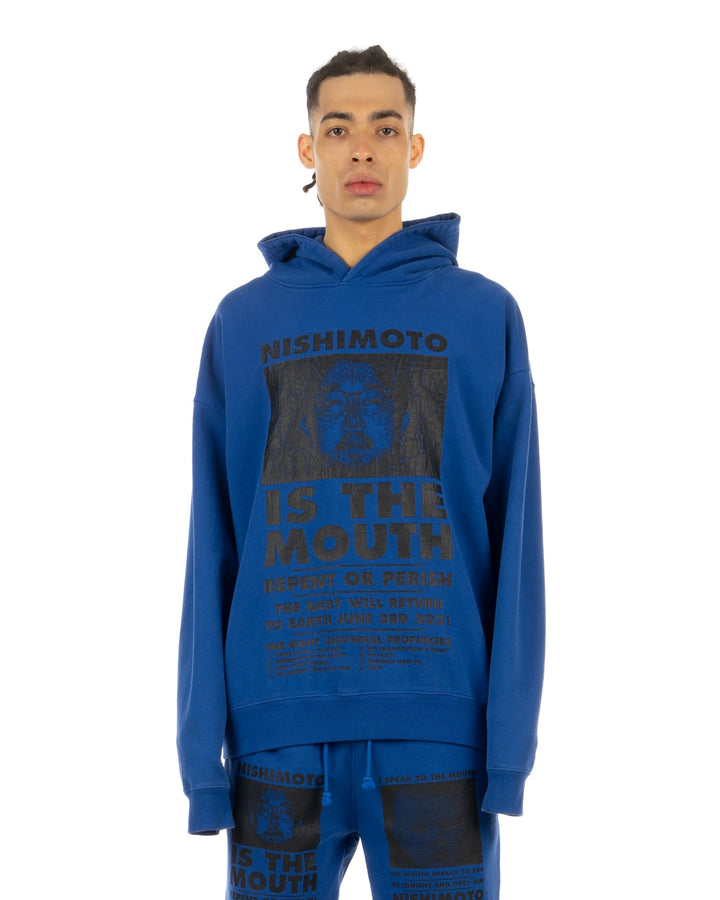 NISHIMOTO IS THE MOUTH | Classic Hoodie Blue - Concrete