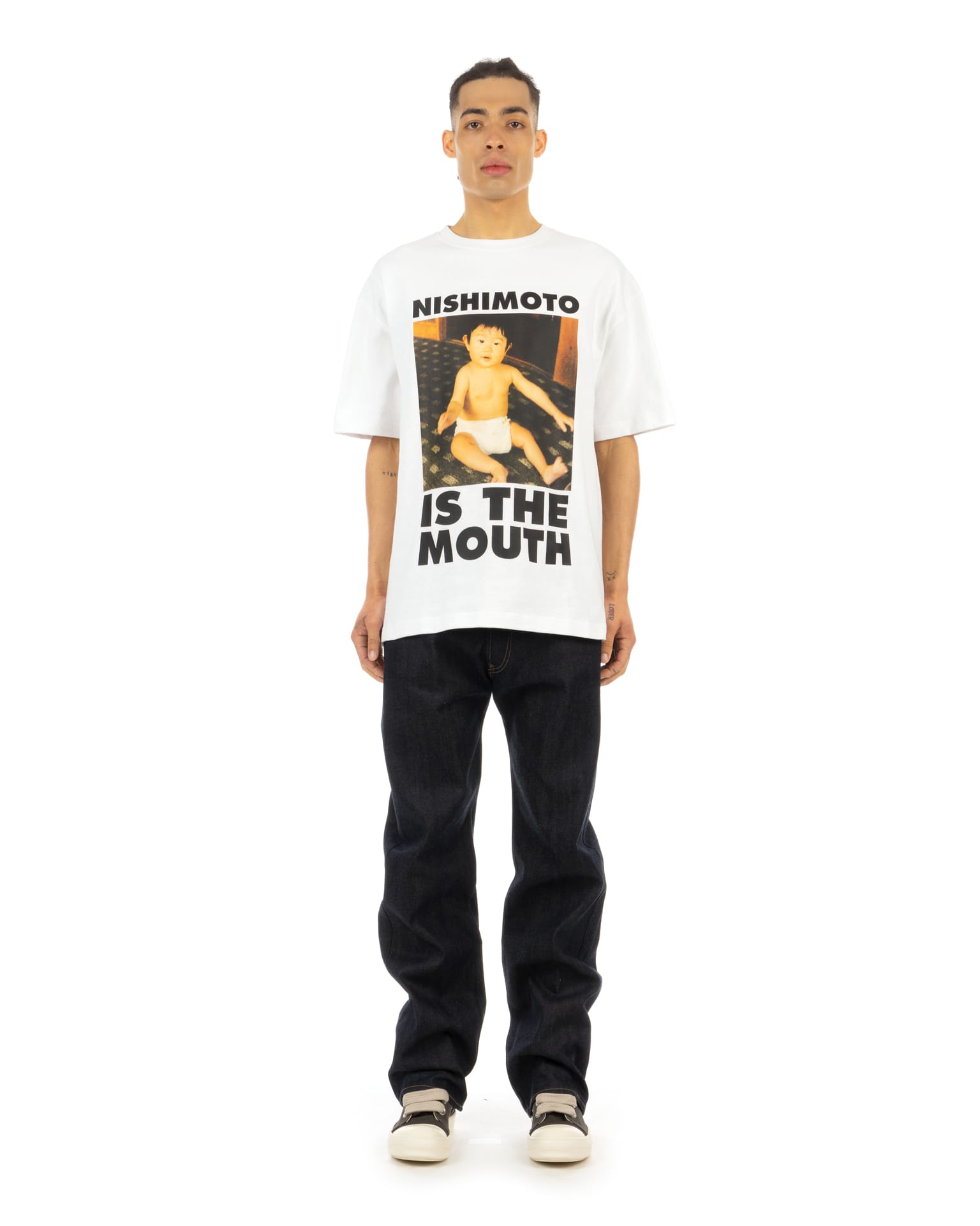 NISHIMOTO IS THE MOUTH | Photo T-Shirt White | Concrete