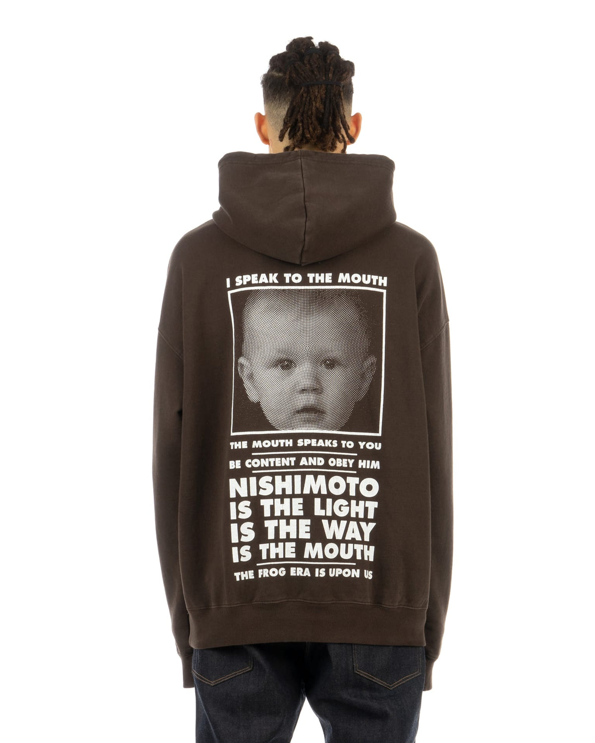 NISHIMOTO IS THE MOUTH | Classic Hoodie Brown - Concrete