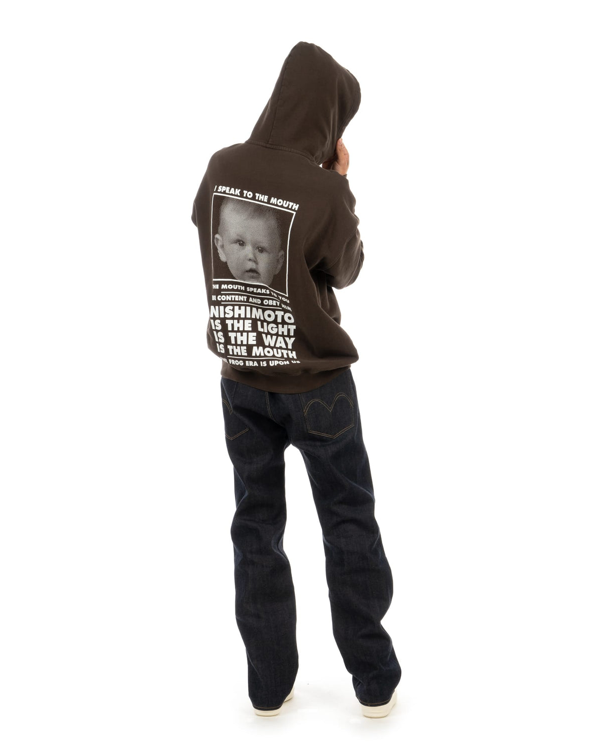 NISHIMOTO IS THE MOUTH | Classic Hoodie Brown - Concrete