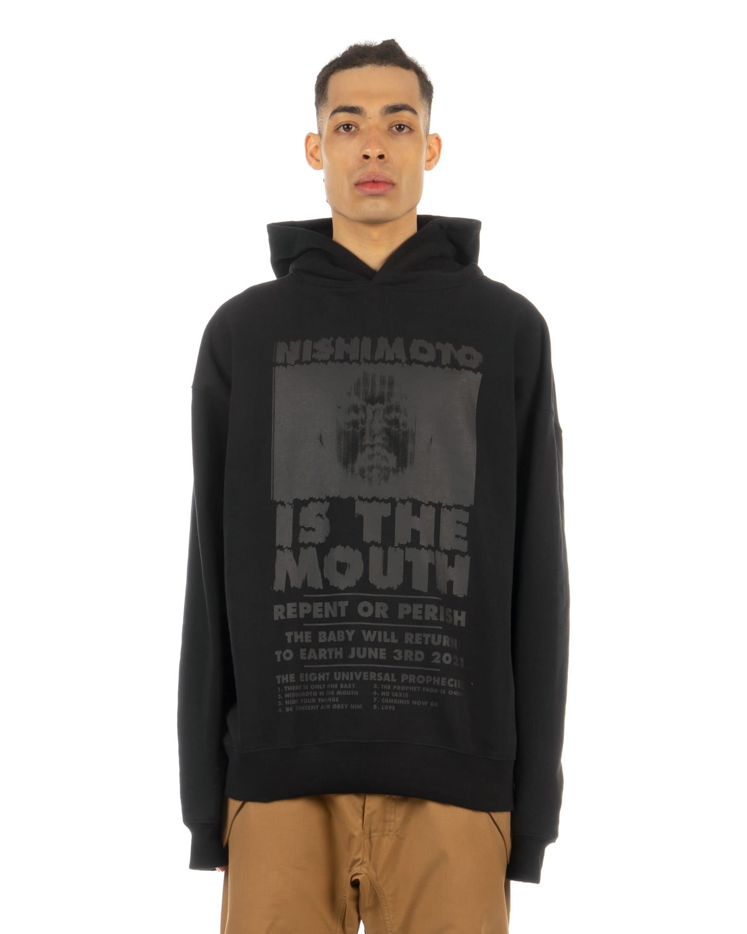 NISHIMOTO IS THE MOUTH | x Kosuke Kawamura Hoodie Black | Concrete