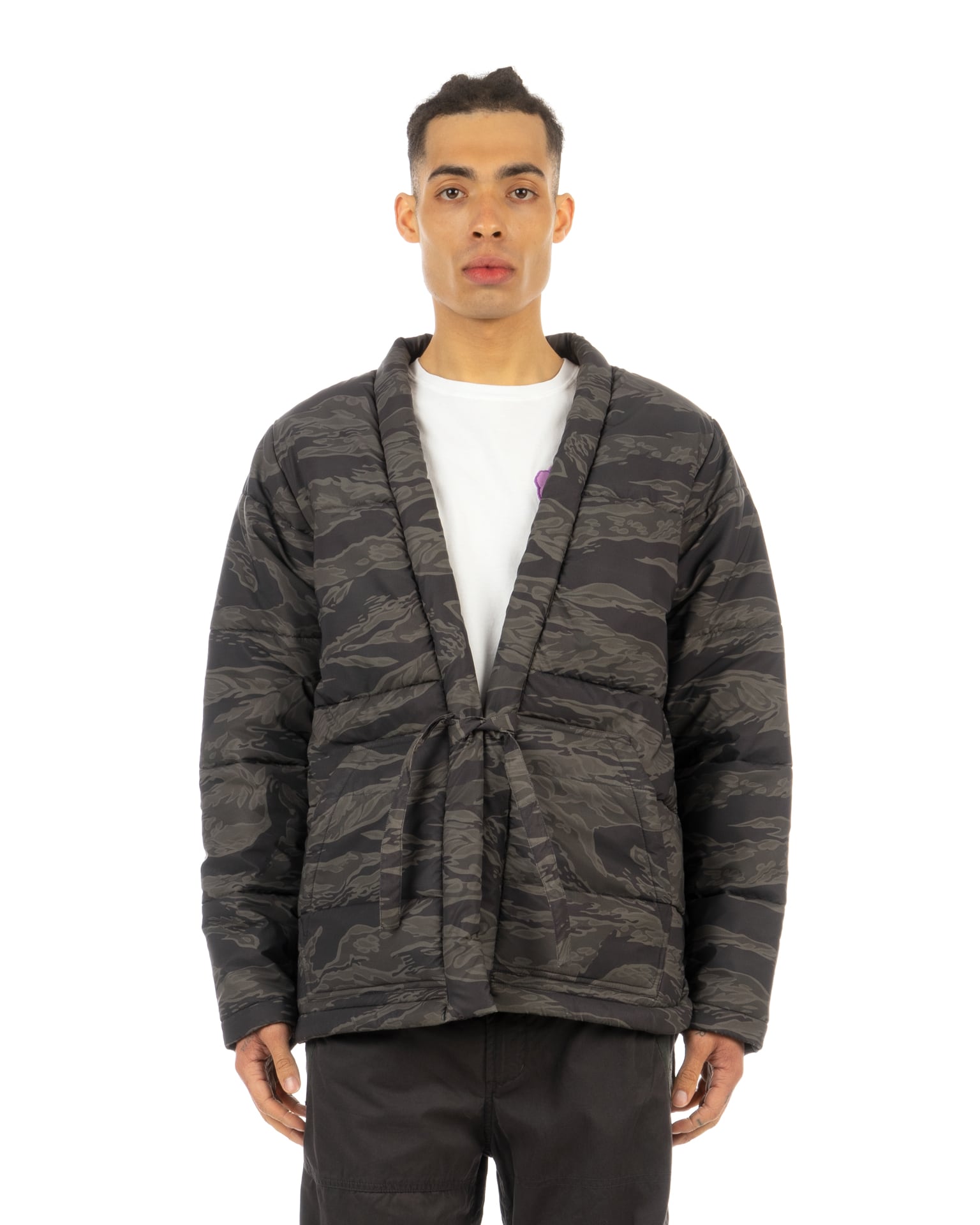 maharishi 8021 Camo Padded Kimono Reflective Tigerstripe Concrete