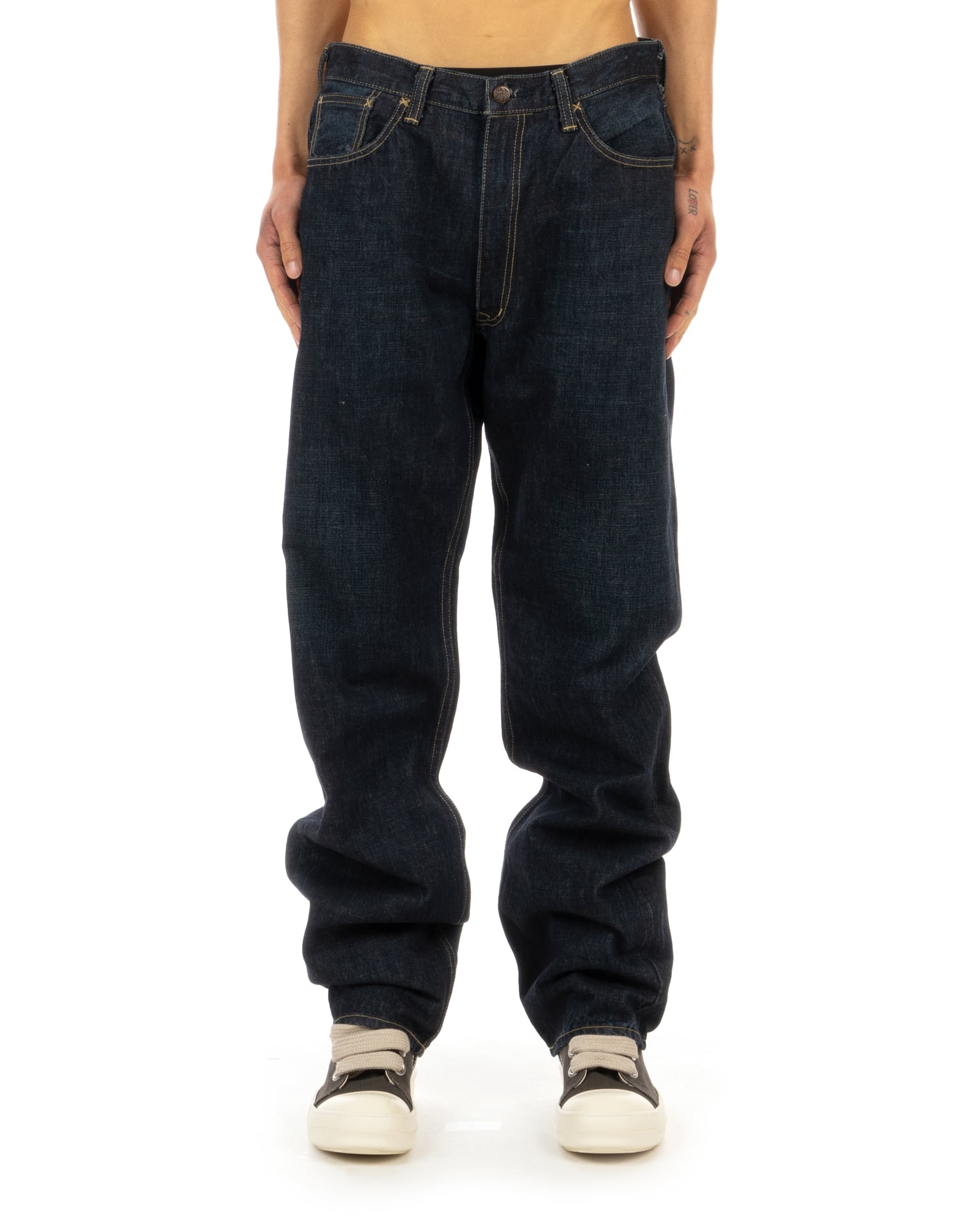 Tenderloin | TL-2801 T-Riders BC Indigo Washed Selvedge | Concrete