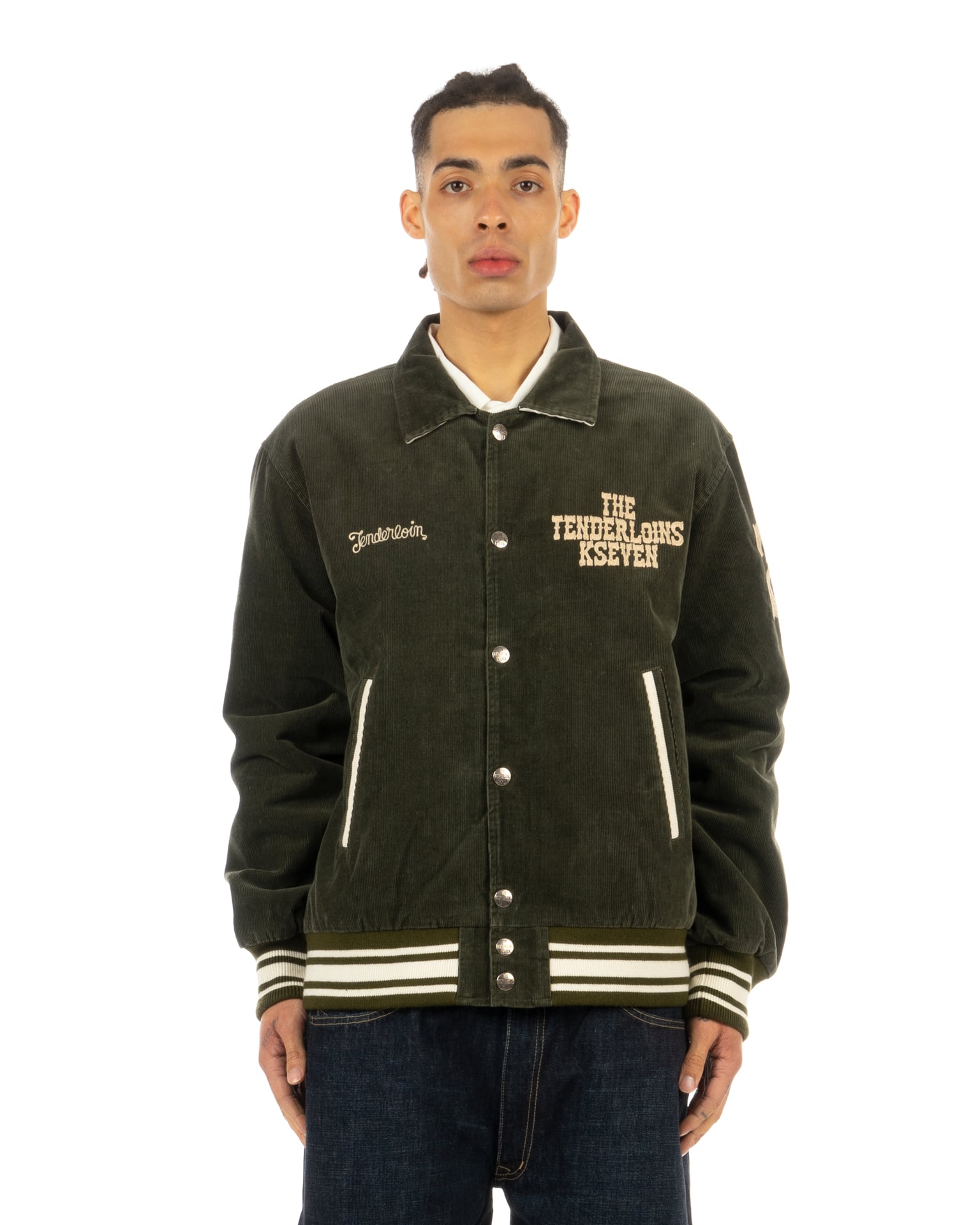 Tenderloin | TL-2803 T-Corduroy Jacket Olive | Concrete