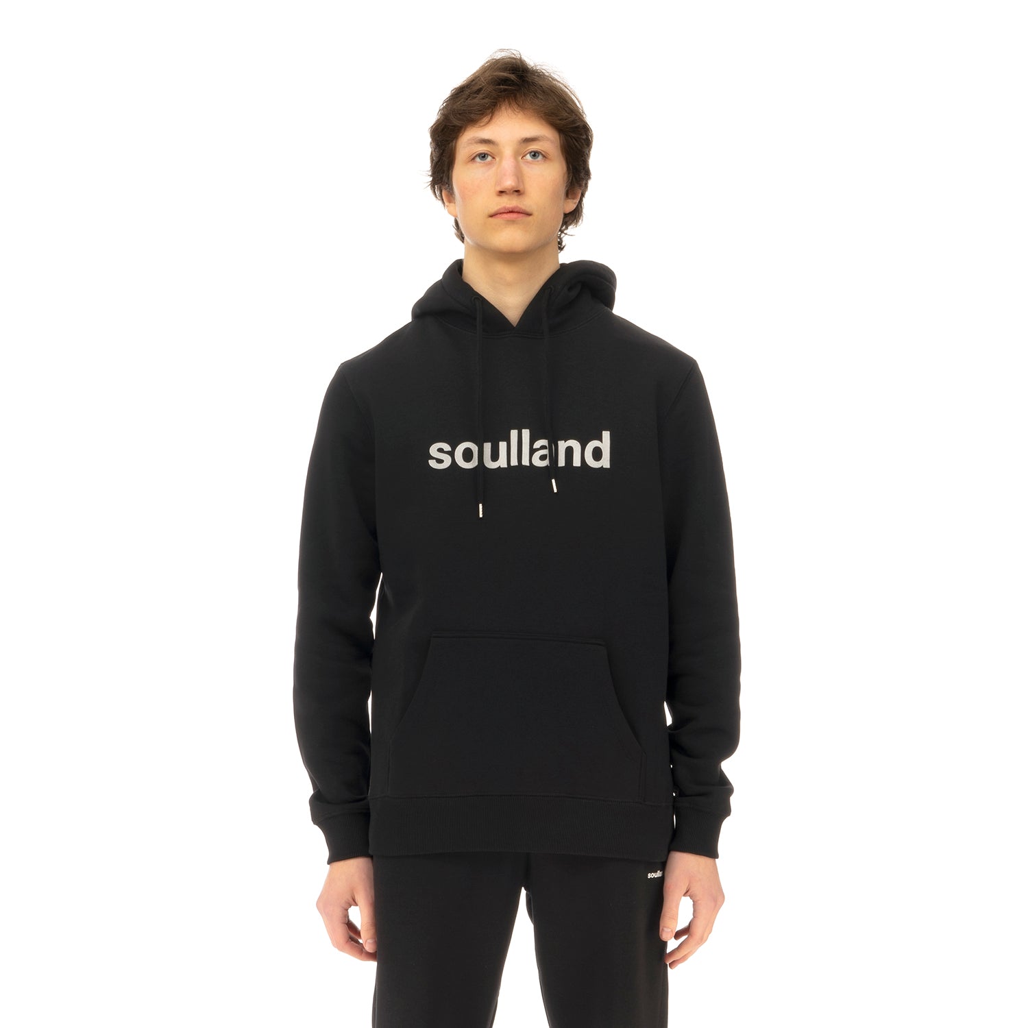 Soulland | Googie Hoodie Black | Concrete