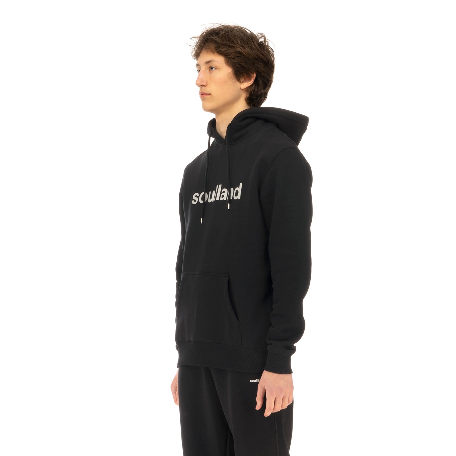 Soulland | Googie Hoodie Black | Concrete