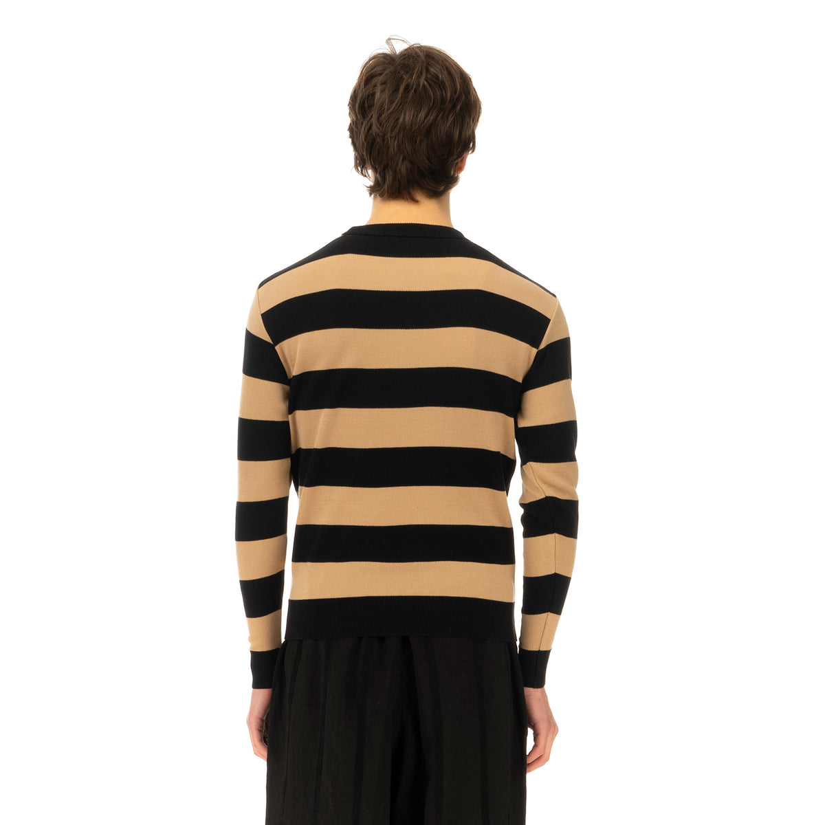 Haversack | Striped Sweater 832020-05 Beige / Black - Concrete