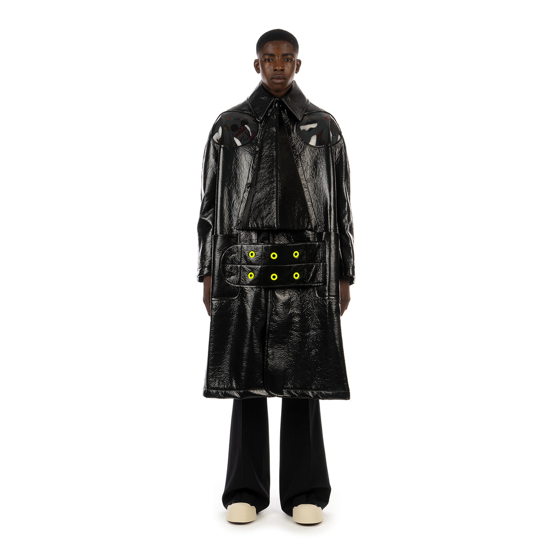 Walter Van Beirendonck | Mask Coat Black - Concrete