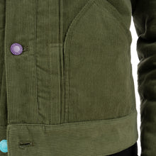 Load image into Gallery viewer, CLOT | Fluffy Collar Corduroy Jacket Green - Concrete