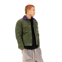Load image into Gallery viewer, CLOT | Fluffy Collar Corduroy Jacket Green - Concrete