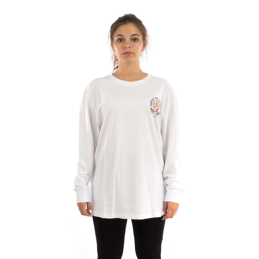 CLOT | Spiritual Dragon L/S T-Shirt White - Concrete