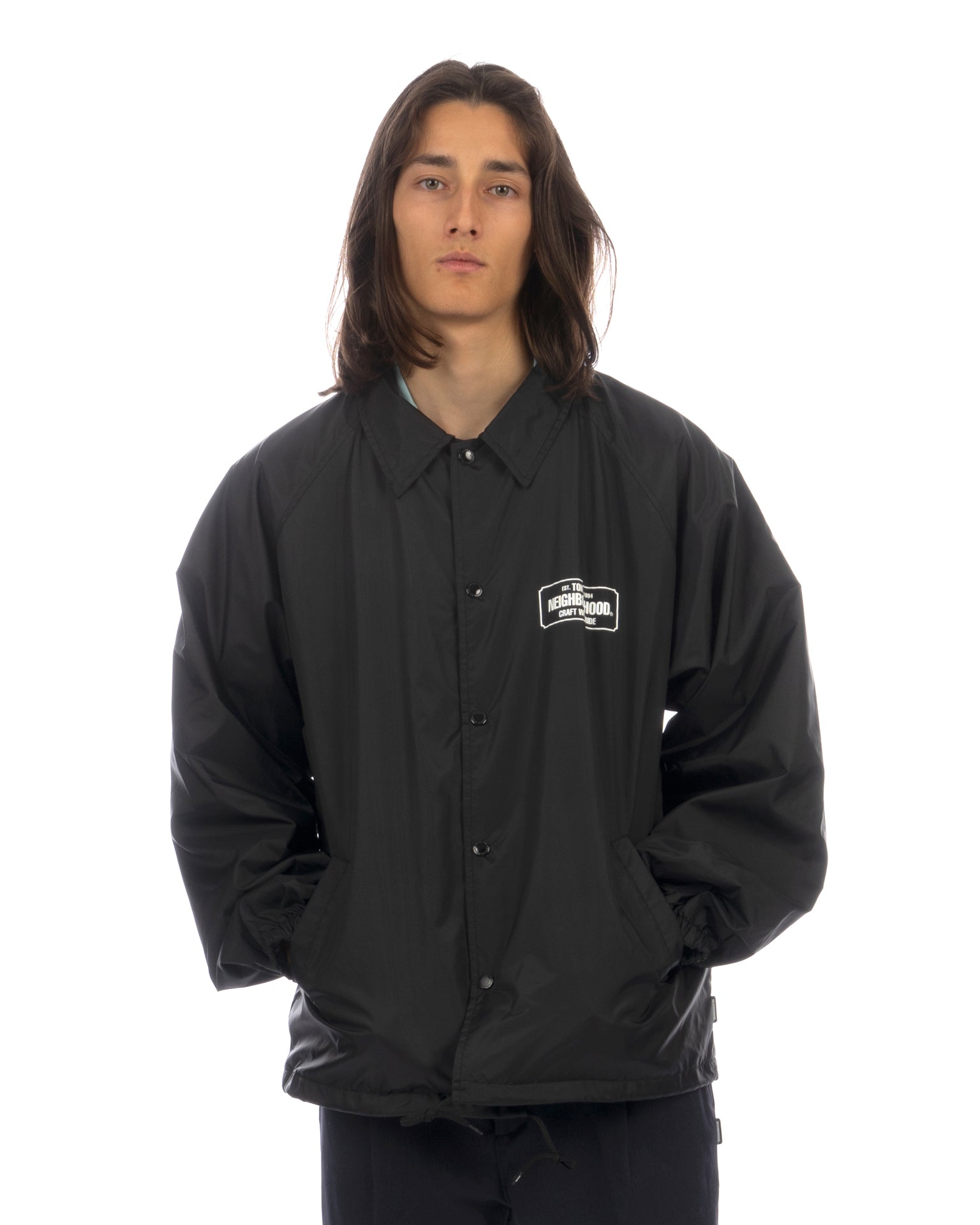 NEIGHBORHOOD | Windbreaker Jacket Black | Concrete