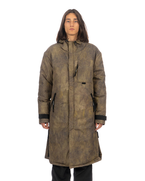 TOBIAS BIRK NIELSEN | J19 Light Padded Long Volcano Coat Green - Concrete