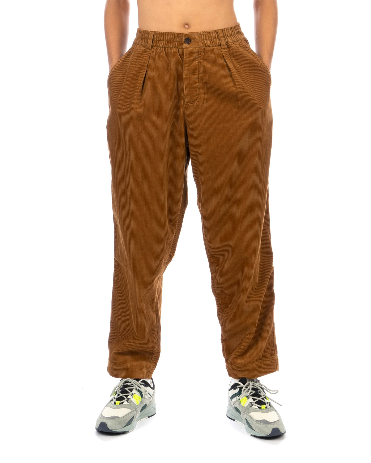 Universal Works | Pleated Track Pant Cumin - Concrete