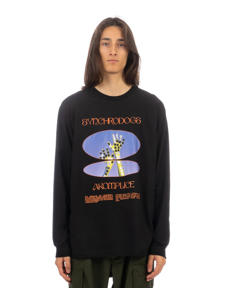 Akomplice | x Synchrodogs Strange LS T-Shirt Black - Concrete