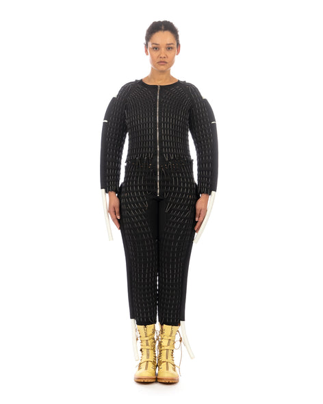 KANGHYUK | Airmesh Tunnel Jumpsuit Black - Concrete