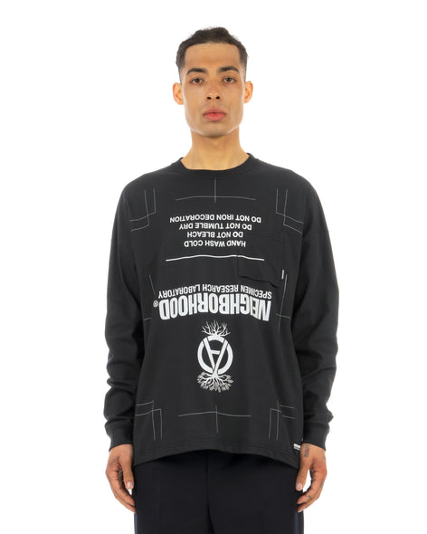 NEIGHBORHOOD | SRL. Sheltech-2 Crewneck Black - Concrete