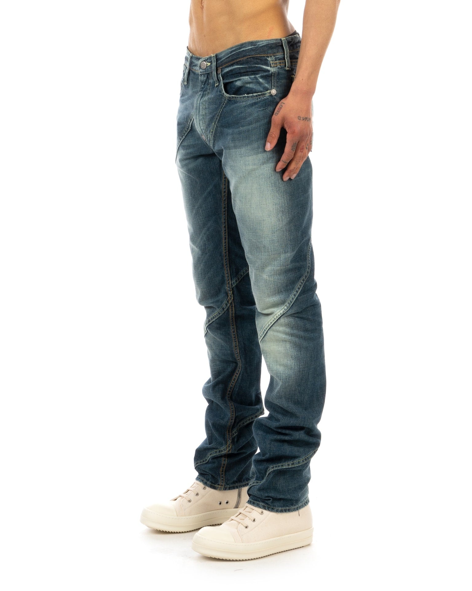Michiko Koshino Jeans | YM2168 Twisted Hagi Jeans | Concrete