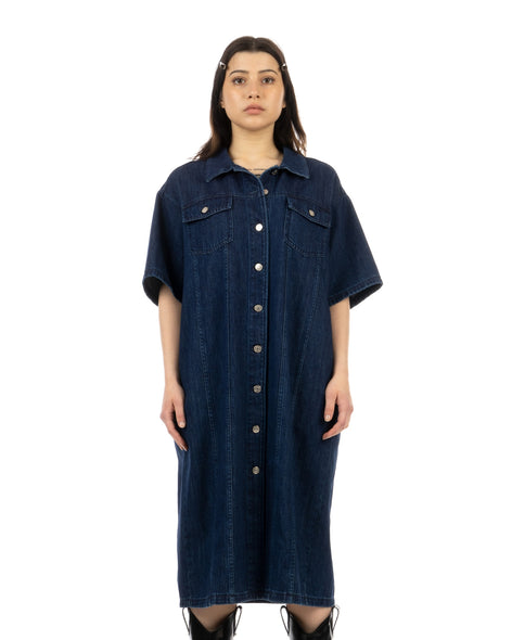 FACON JACMIN | Robyn Shirt Dress Navy - Concrete