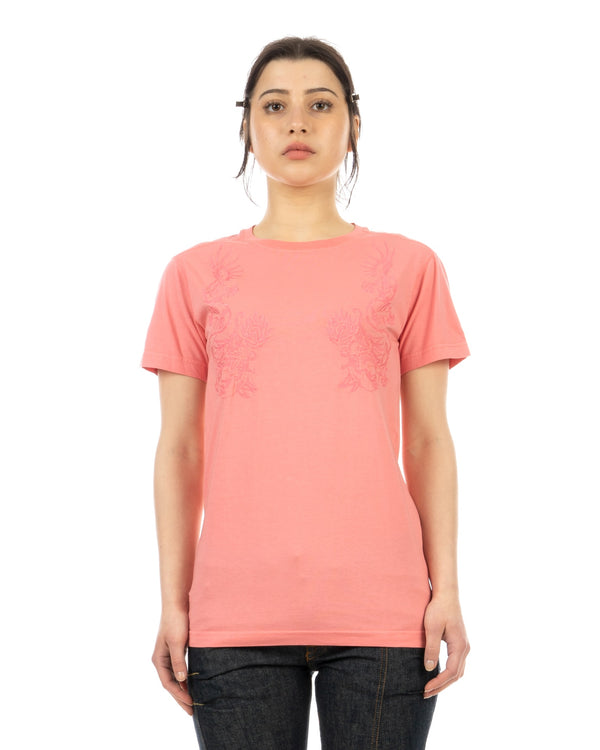 maharishi | 1060 Embroidered T-Shirt Pink - Concrete