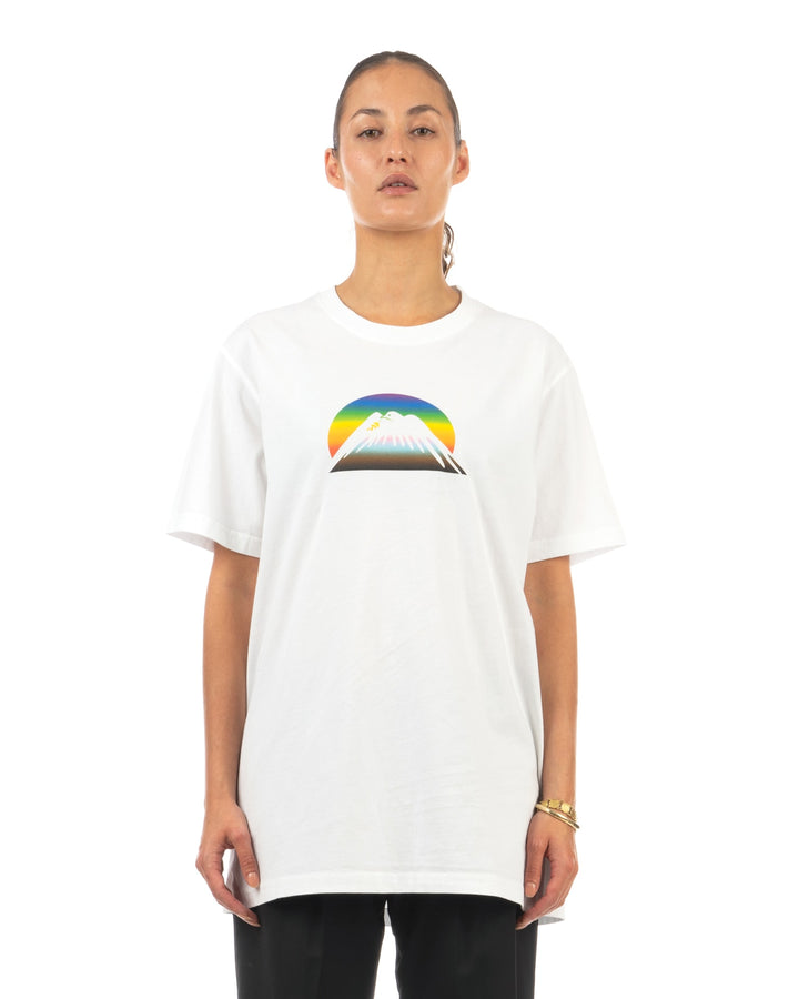 maharishi | Proud Dove Rainbow Mountain T-Shirt White - Concrete