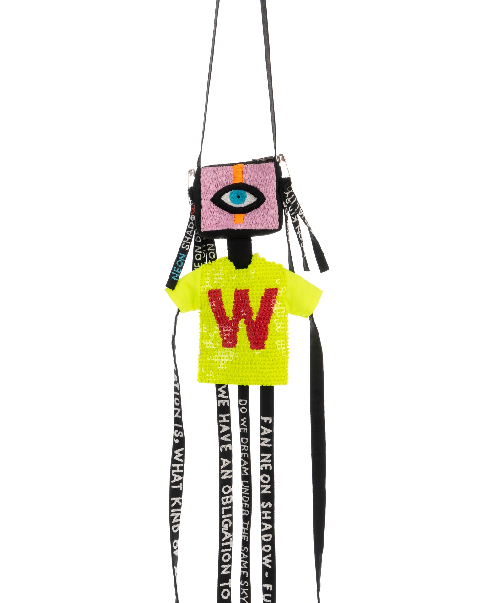 Walter Van Beirendonck Neon Shadow Cardholder Doll
