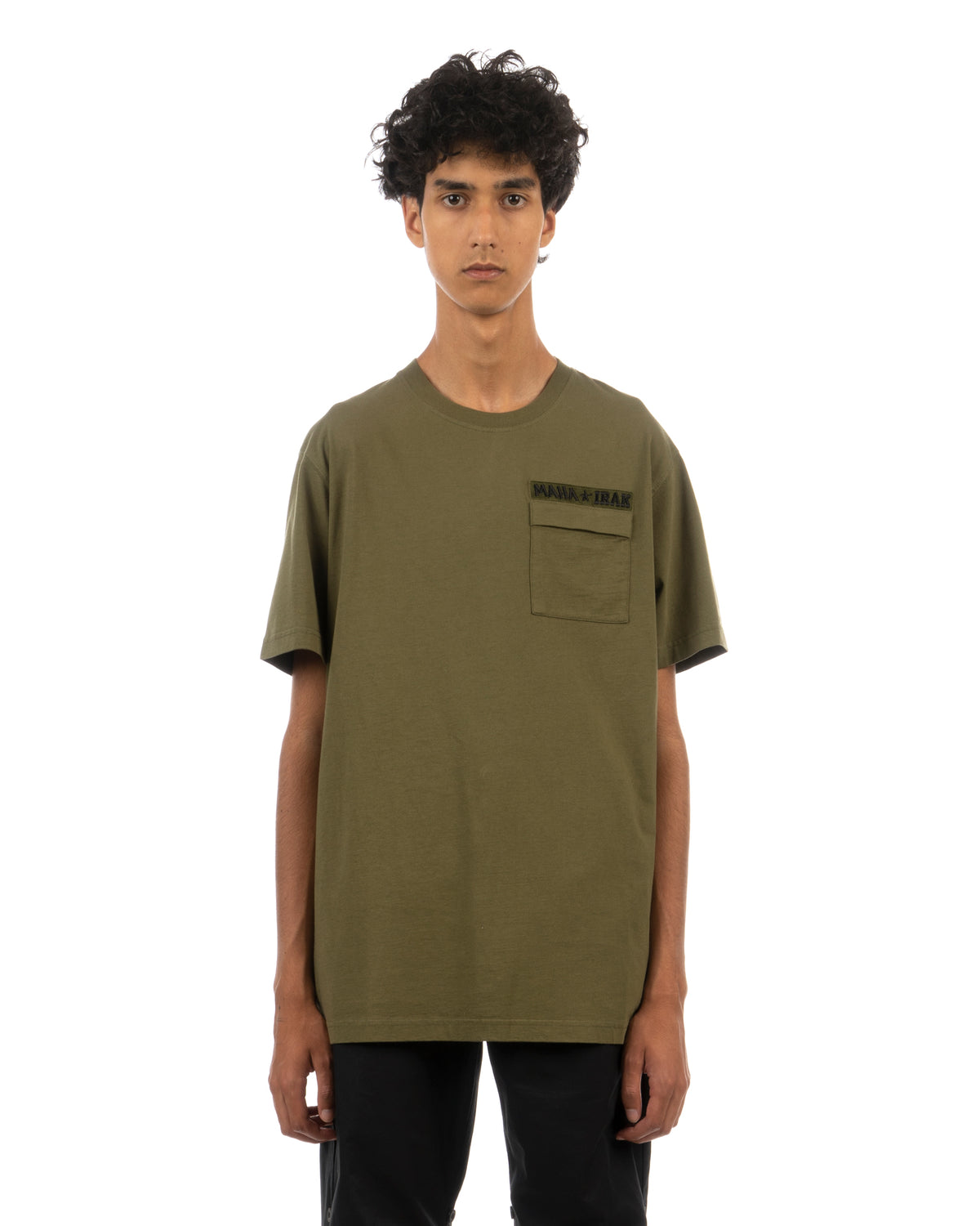 maharishi | x IRAK 9835 Pocket T-Shirt Olive - Concrete
