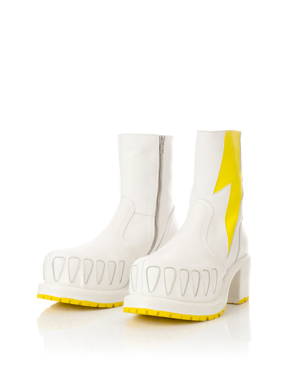 Walter Van Beirendonck | Hyper Glam Boots Off White / Yellow - Concrete