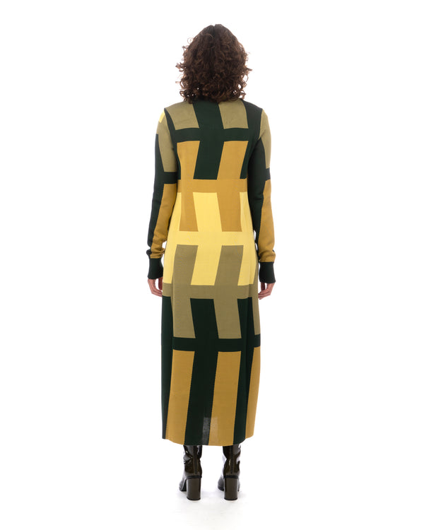 Colville | Arrow Knit Dress Yellow / Mustard - Concrete