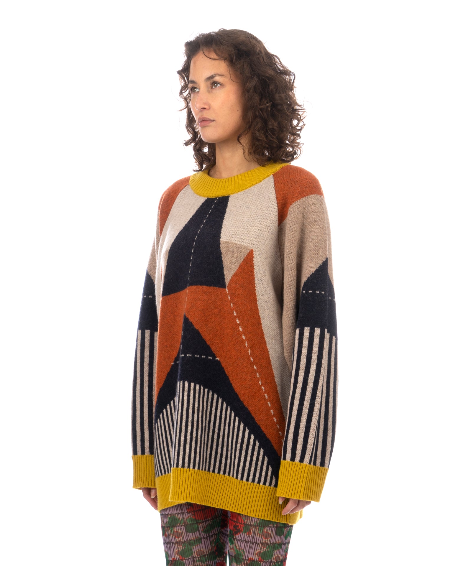 Henrik Vibskov | Paper Plane Roundneck Brown | Concrete Henrik Vibskov | Paper Plane Roundneck Brown | Concrete