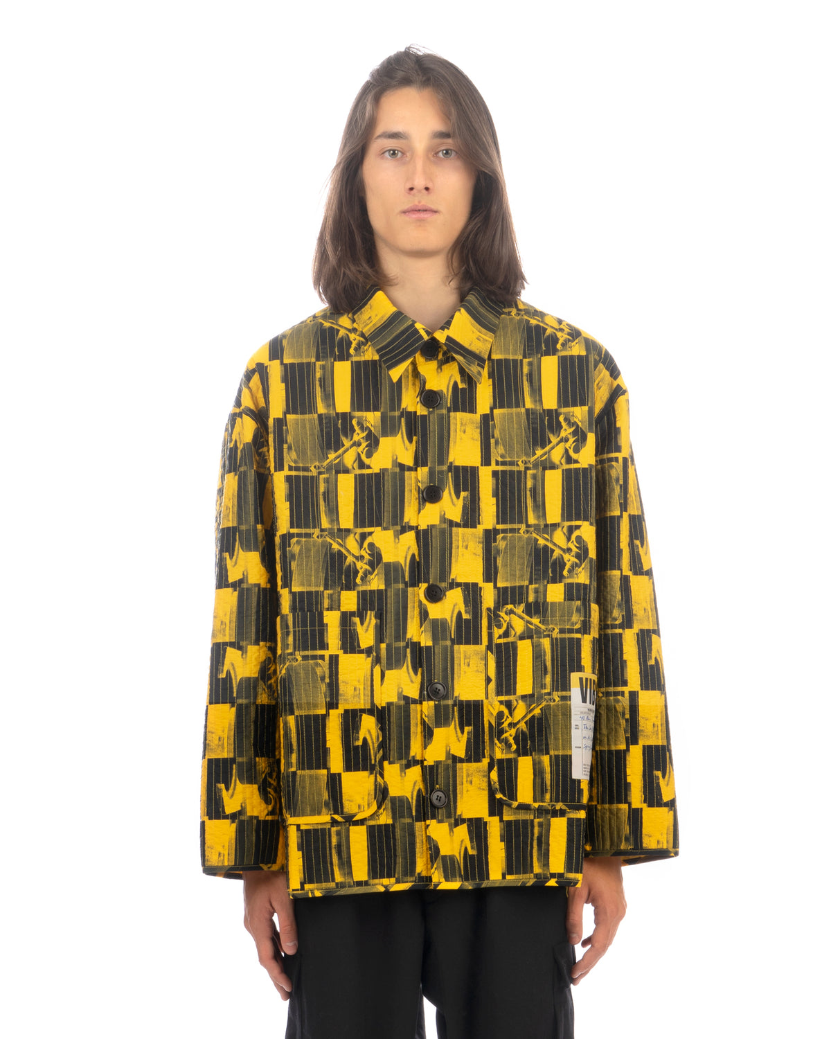 Henrik Vibskov | Wheel Quilt Jacket Yellow / Black - Concrete