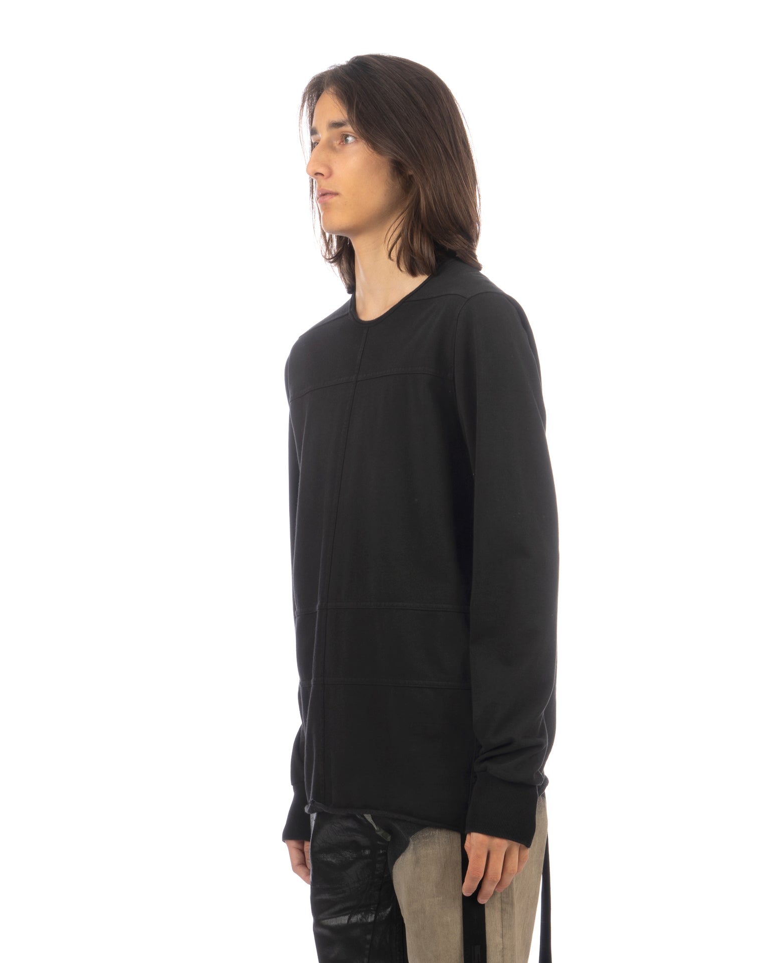 DRKSHDW by Rick Owens | Grid Level LS T-Shirt Black | Concrete