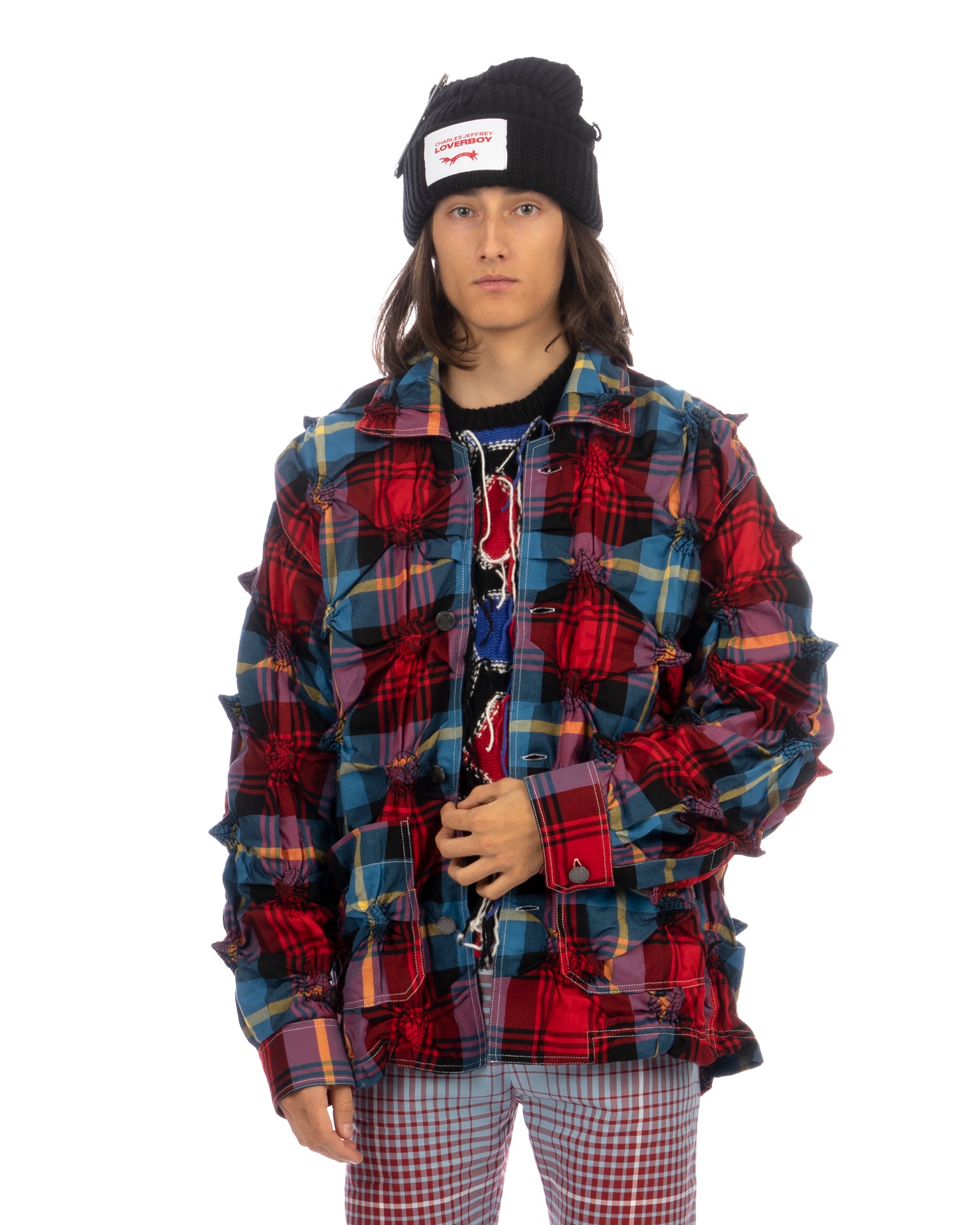 CHARLES JEFFEREY LOVERBOY 16aw　jacket Charles Jeffrey LOVERBOY | Spikey Jacket Maclachlan Tartan | Concrete