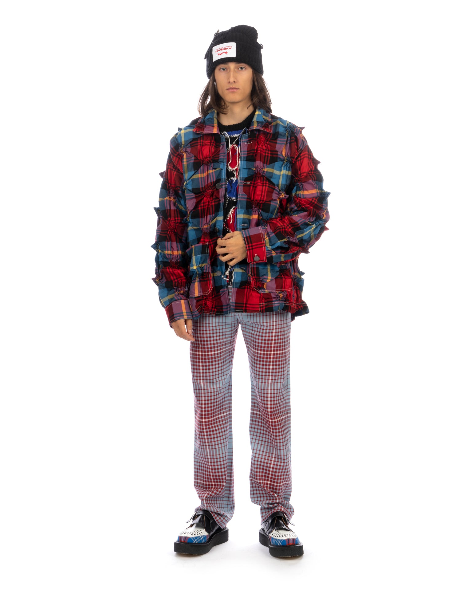 CHARLES JEFFEREY LOVERBOY 16aw　jacket Charles Jeffrey LOVERBOY | Spikey Jacket Maclachlan Tartan | Concrete