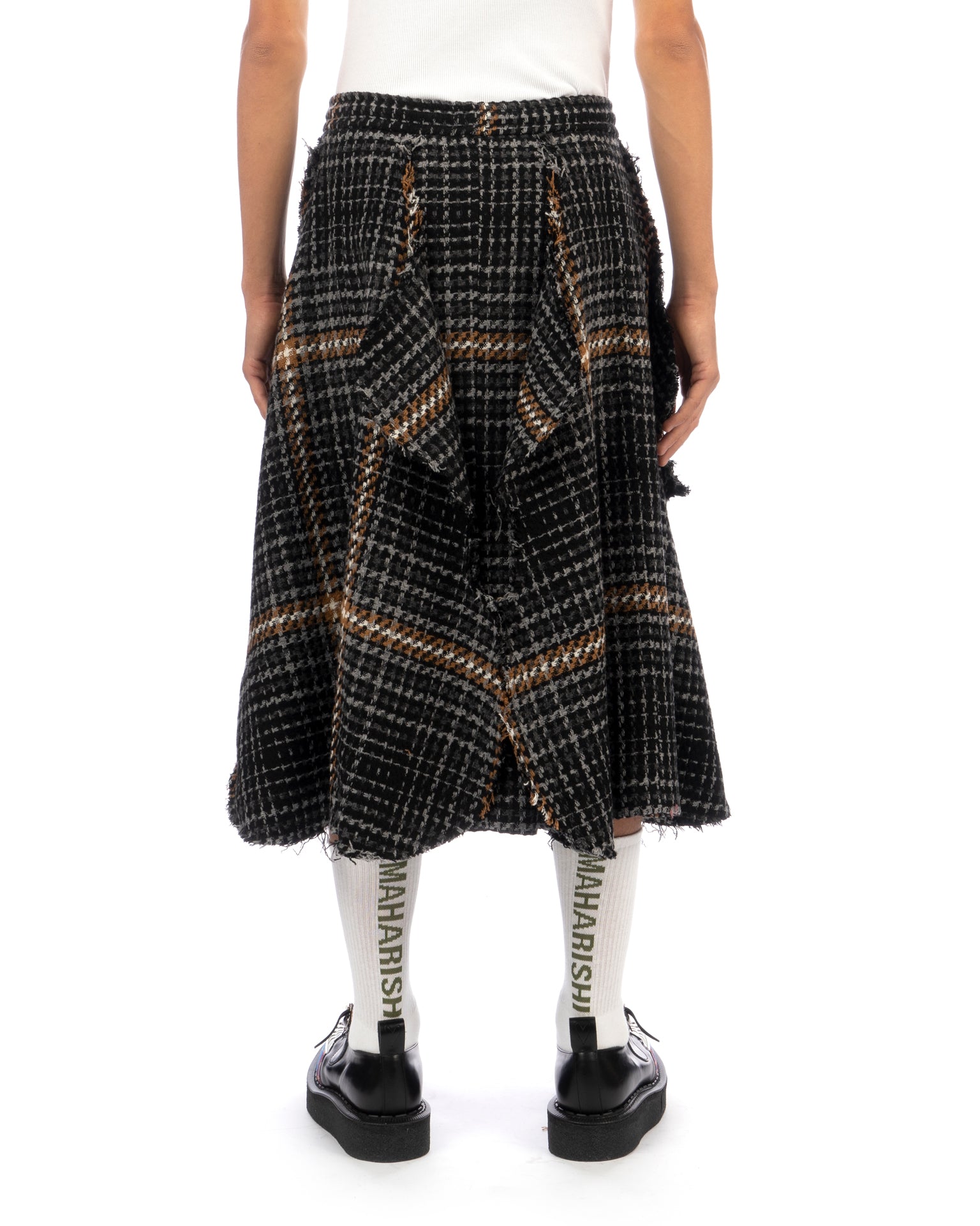 Charles Jeffrey LOVERBOY | Cello Skirt Blurry Tweed | Concrete
